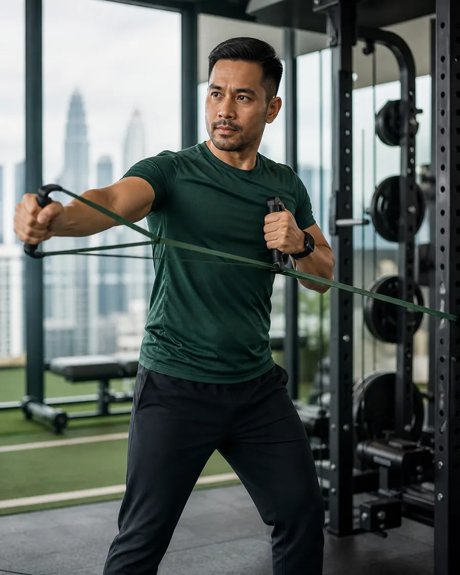 Malay Malaysian adult in a confident everyday setting